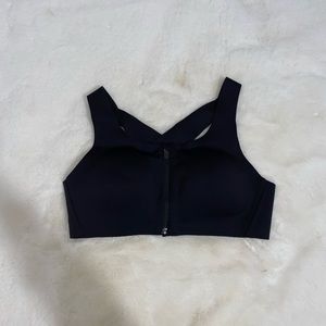 Lululemon Elite Zip Front Bra, Black, Size 36B